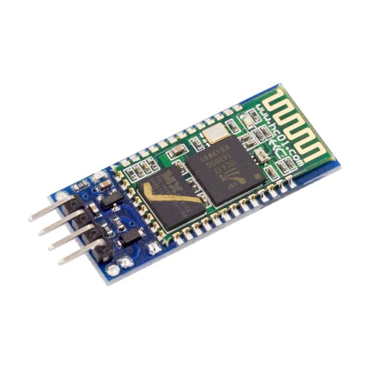 HC-05 4pin "Bluetooth" modulis ("Master + Slave") su mygtuku